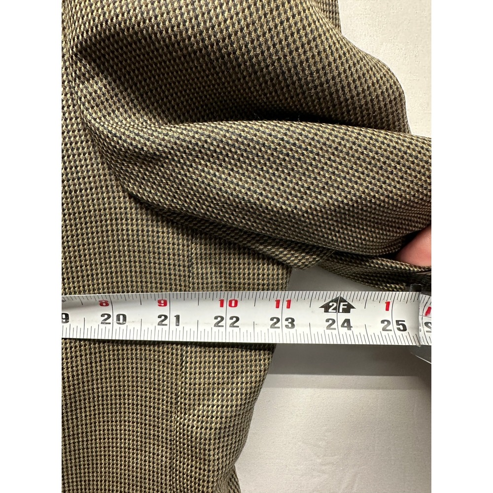 Vtg Lauren Ralph Lauren Men's Houndstooth Wool‎ Blazer Sport Coat Size 42R - Picture 4 of 10